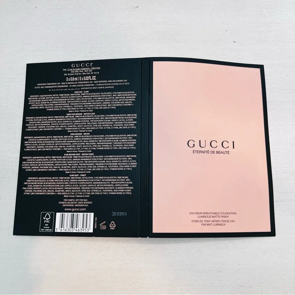 NWT Luxury Foundation Concealer Sample Bundle Gucci YSL Charlotte Tilbury RMS - Picture 4 of 16